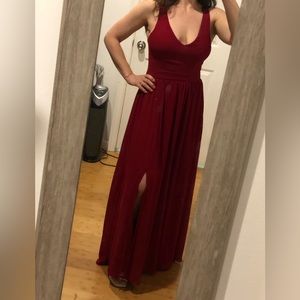 Windsor Red Chiffon Dress